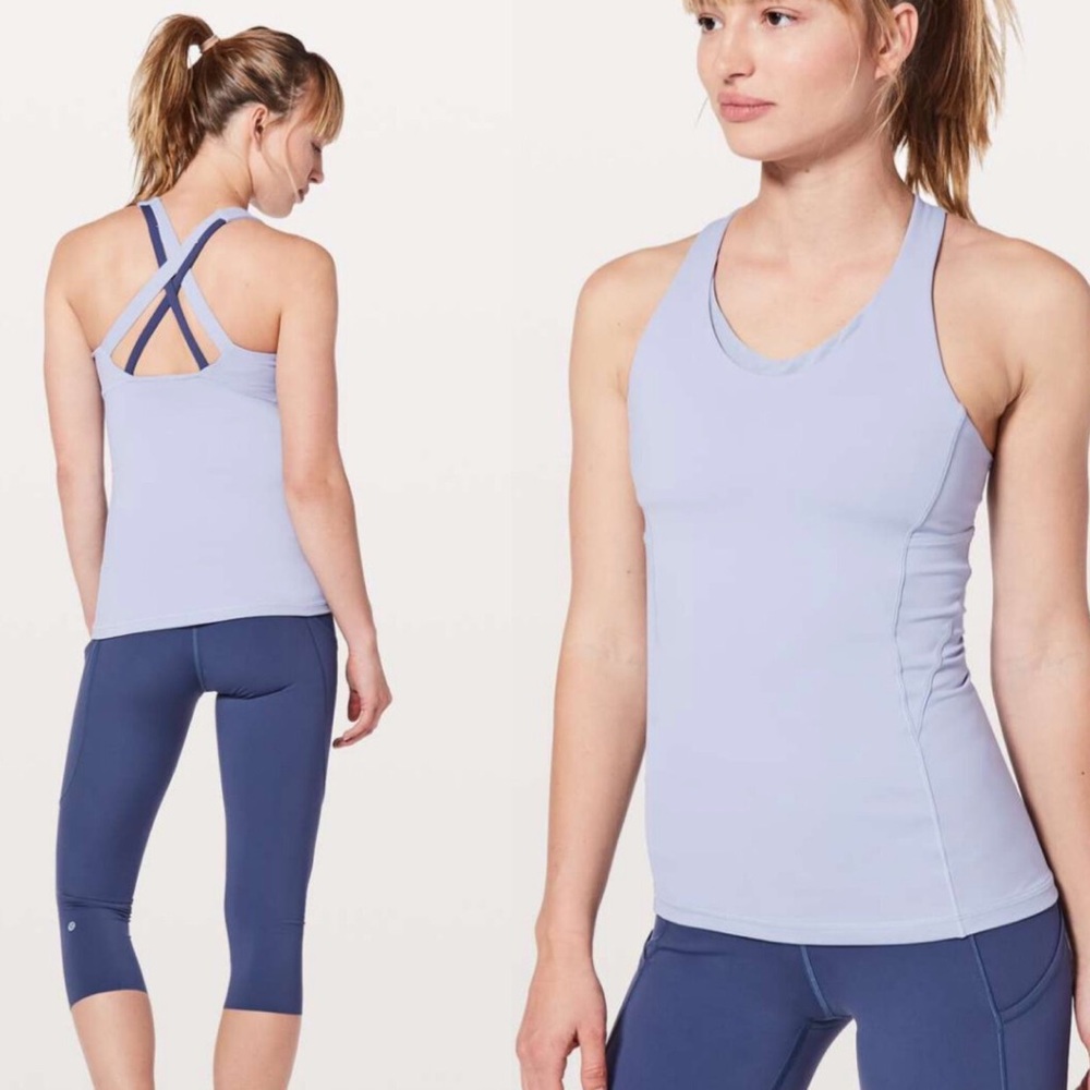 Lululemon Stash N Run Tank Berry Mist / Moody Blues